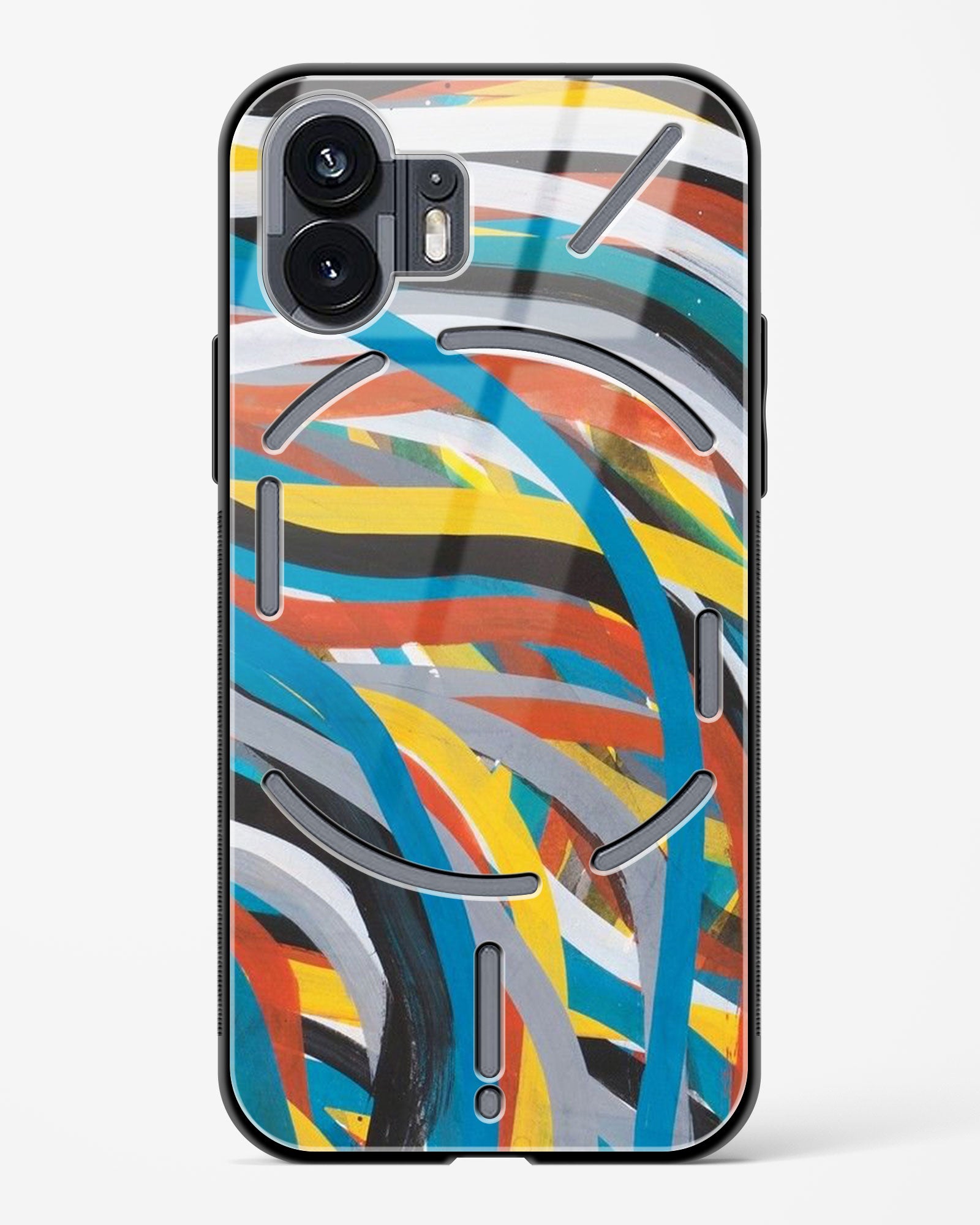 colorful stroke pattern - Nothing Phone 2 Glass Gripper Case