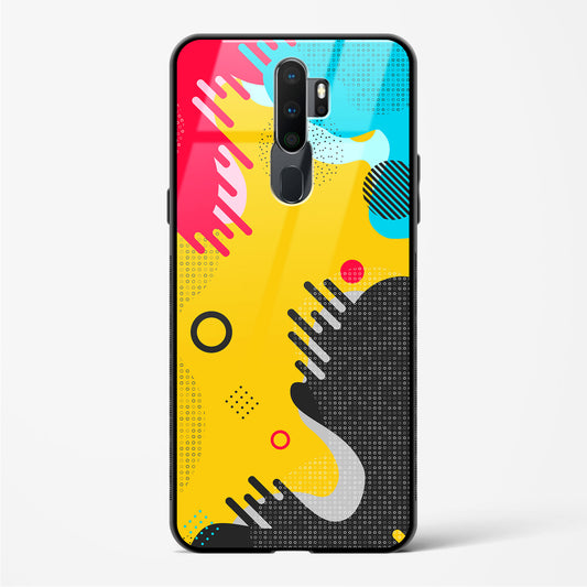 boho abstract - Oppo A5 2020 Glass Gripper Case