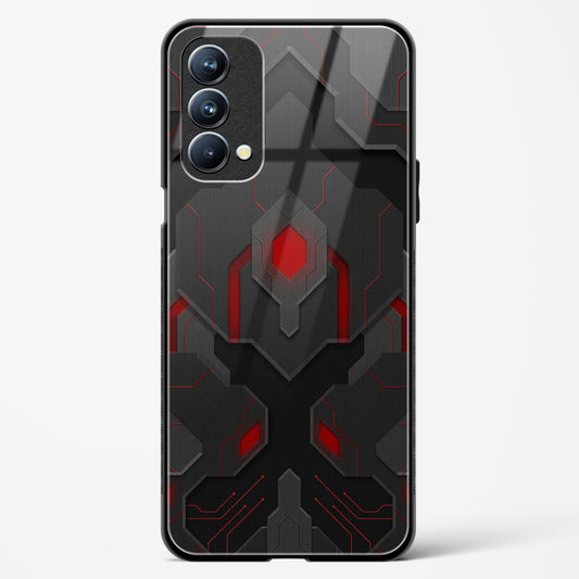 Obsidian Inferno - Oppo A74 Glass Gripper Case