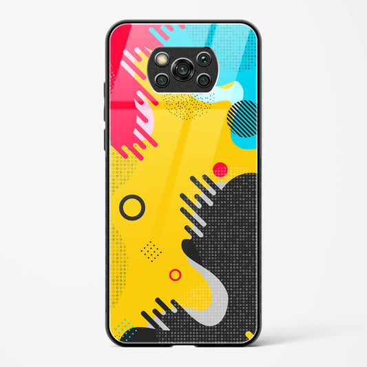 boho abstract - POCO X3 Glass Gripper Case