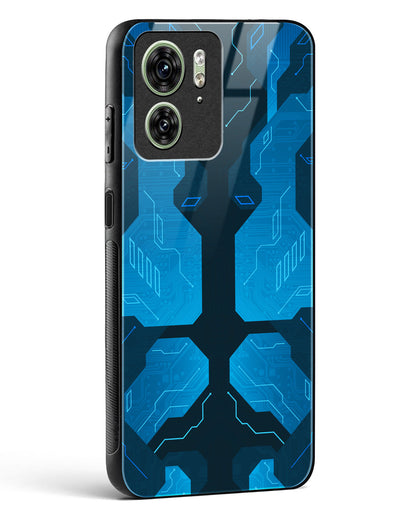 Cobalt Cascade - Motorola Edge 40 Glass Gripper Case