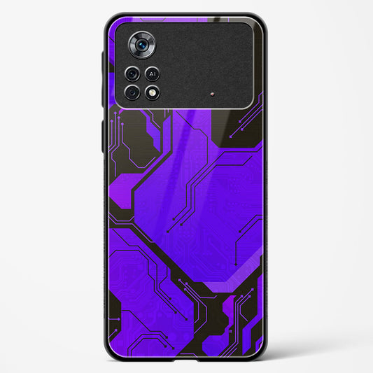 Purple Pulse - POCO X4 Pro 5G Glass Gripper Case