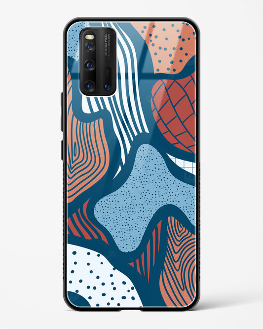 Doodle Waves - Vivo iQOO3 Glass Gripper Case