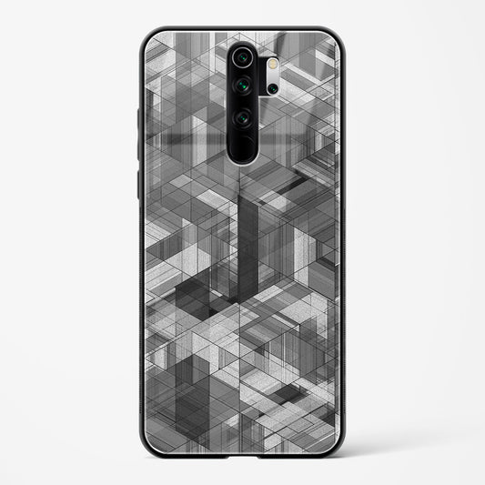 Black Diamond Grid - Redmi Note 8 Pro Glass Gripper Case