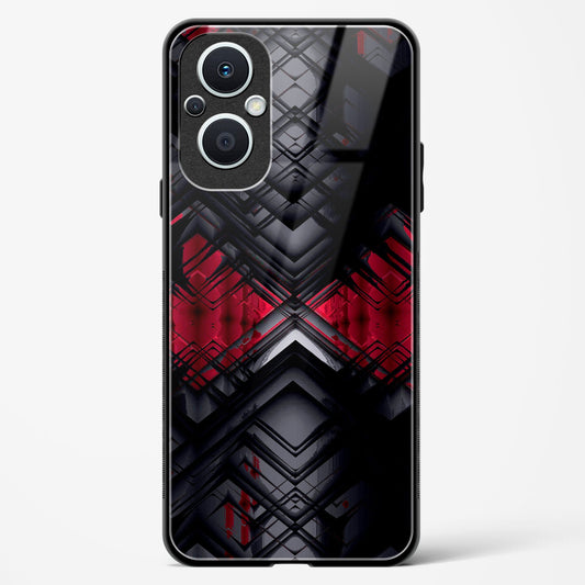 Red Eclipse - Oppo F21 Pro 5G Glass Gripper Case