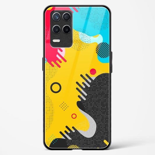 boho abstract - Realme 8 5G Glass Gripper Case