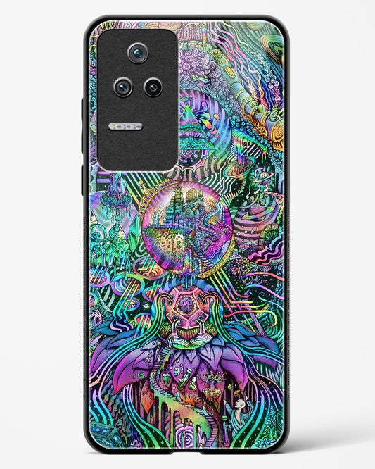 Trippy Galaxy - POCO F4 5G Glass Gripper Case