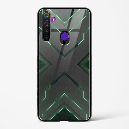 Green Horizon - Realme 5 Glass Gripper Case