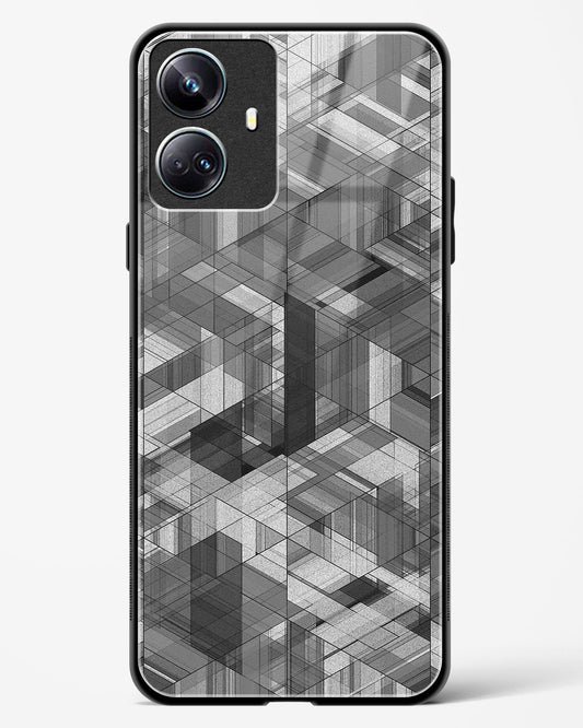 Black Diamond Grid - Realme 10 Pro Plus 5G Glass Gripper Case