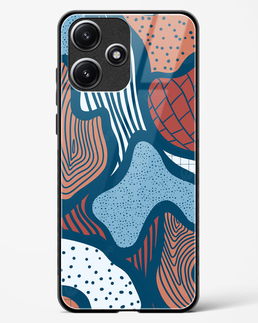 Doodle Waves - Redmi 12 5G Glass Gripper Case