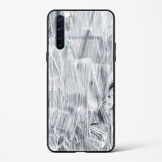 white paint - Oppo Reno 3 Glass Gripper Case