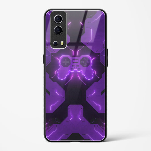 Violet Vortex - Vivo iQOO Z3 Glass Gripper Case