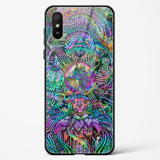 Trippy Galaxy  - Redmi 9A Glass Gripper Case