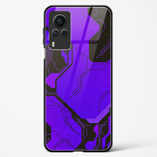 Purple Pulse - Vivo X60 Pro Glass Gripper Case