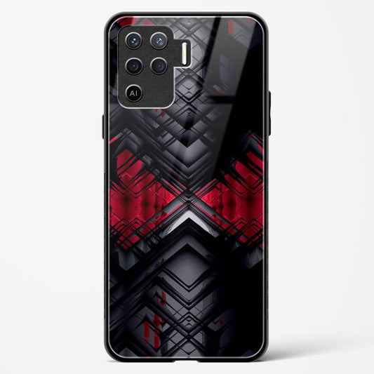 Red Eclipse - Oppo F19 Pro Glass Gripper Case