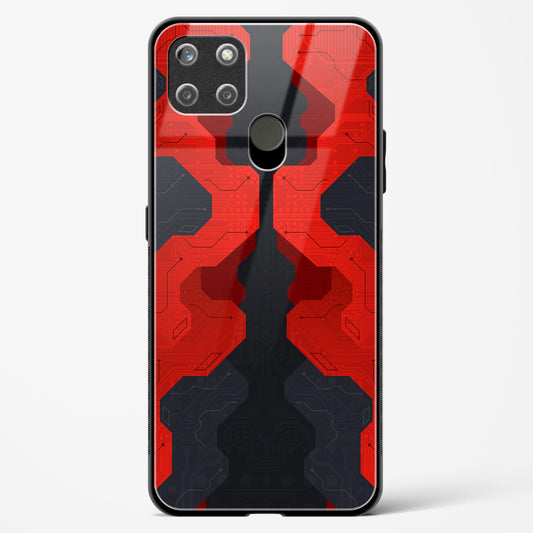 Crimson Fury - Realme C25Y Glass Gripper Case