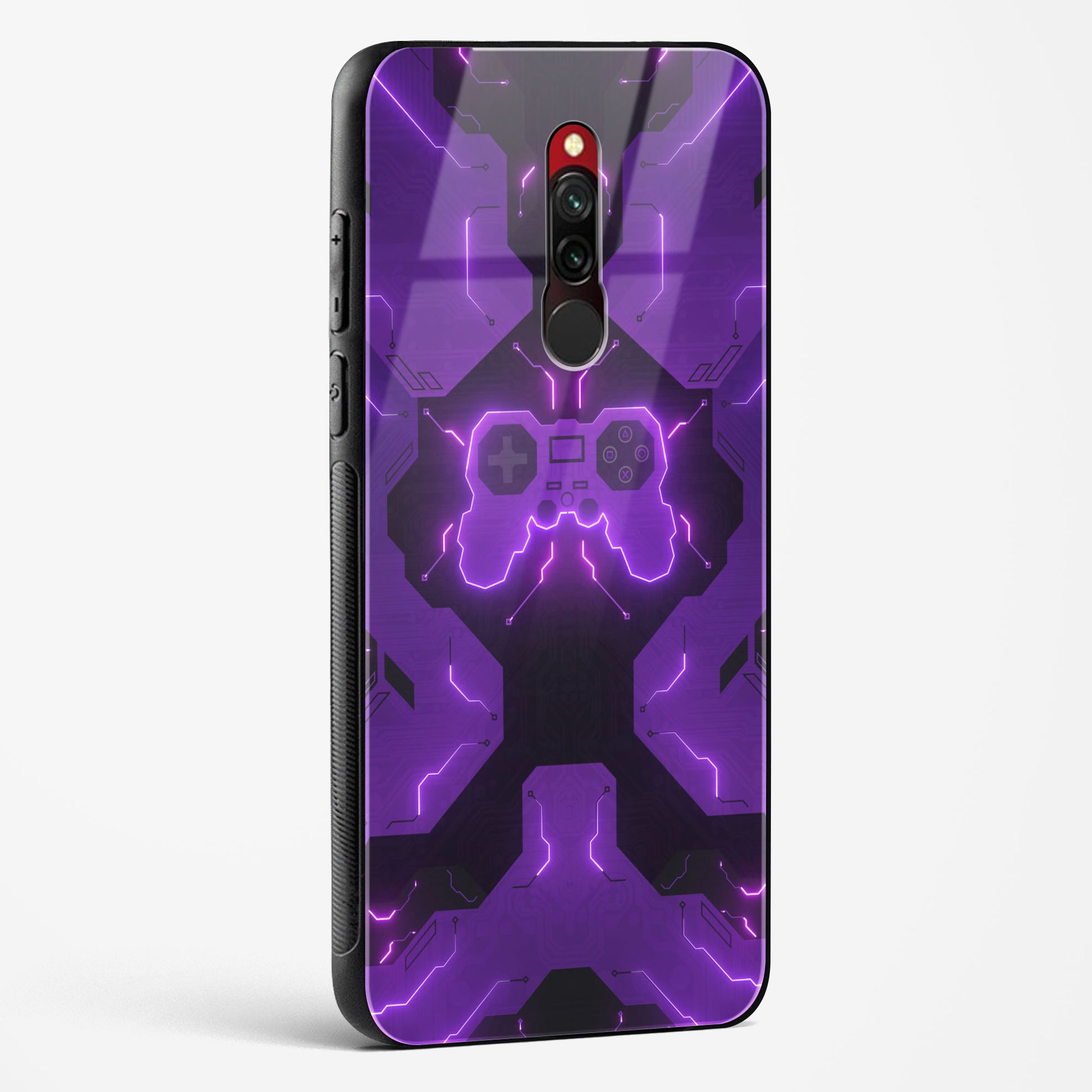 Violet Vortex Redmi 8 Glass Case