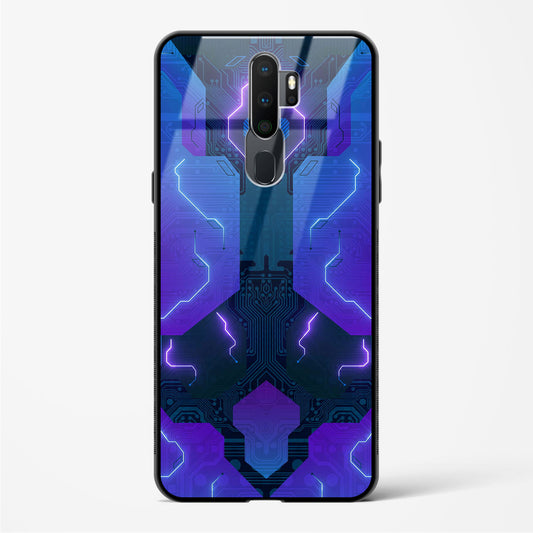 Electric Blueburst - Oppo A11x Glass Gripper Case