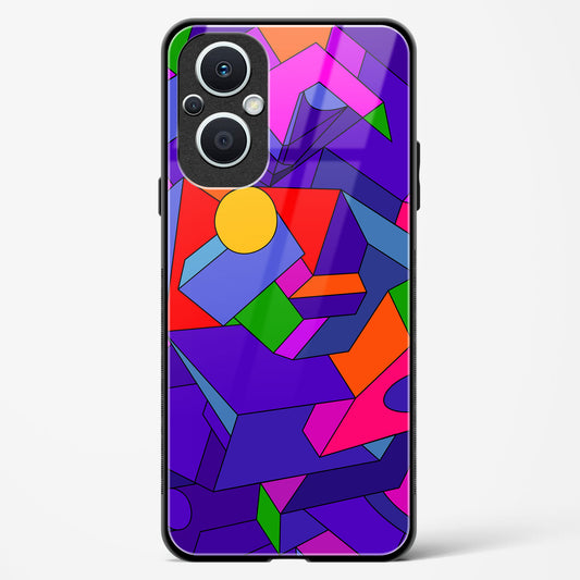 Geometric Chroma  - Oppo F21s Pro 5G Glass Gripper Case