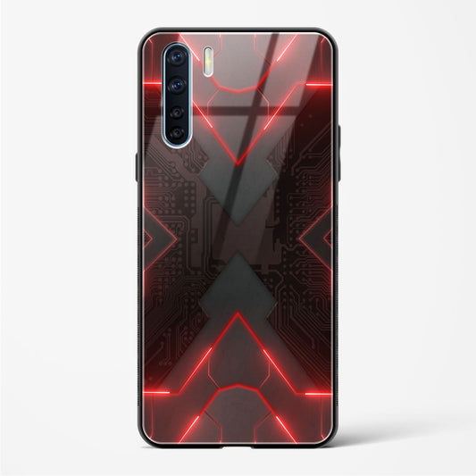 Red Horizon - Oppo A91 Glass Gripper Case