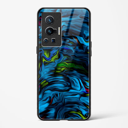 Aquatic Blue - Vivo X70 Pro Glass Gripper Case