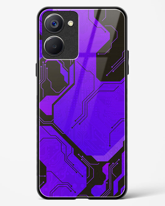 Purple Pulse - Realme 10 Pro 5G Glass Gripper Case