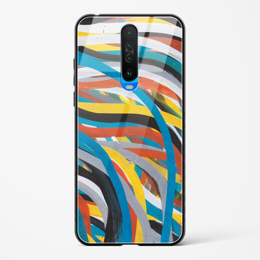 colorful stroke pattern - Redmi K30 Glass Gripper Case