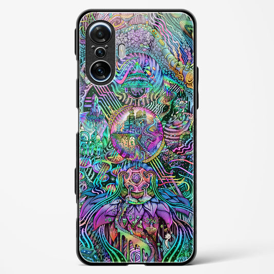 Trippy Galaxy  - POCO F3 GT Glass Gripper Case