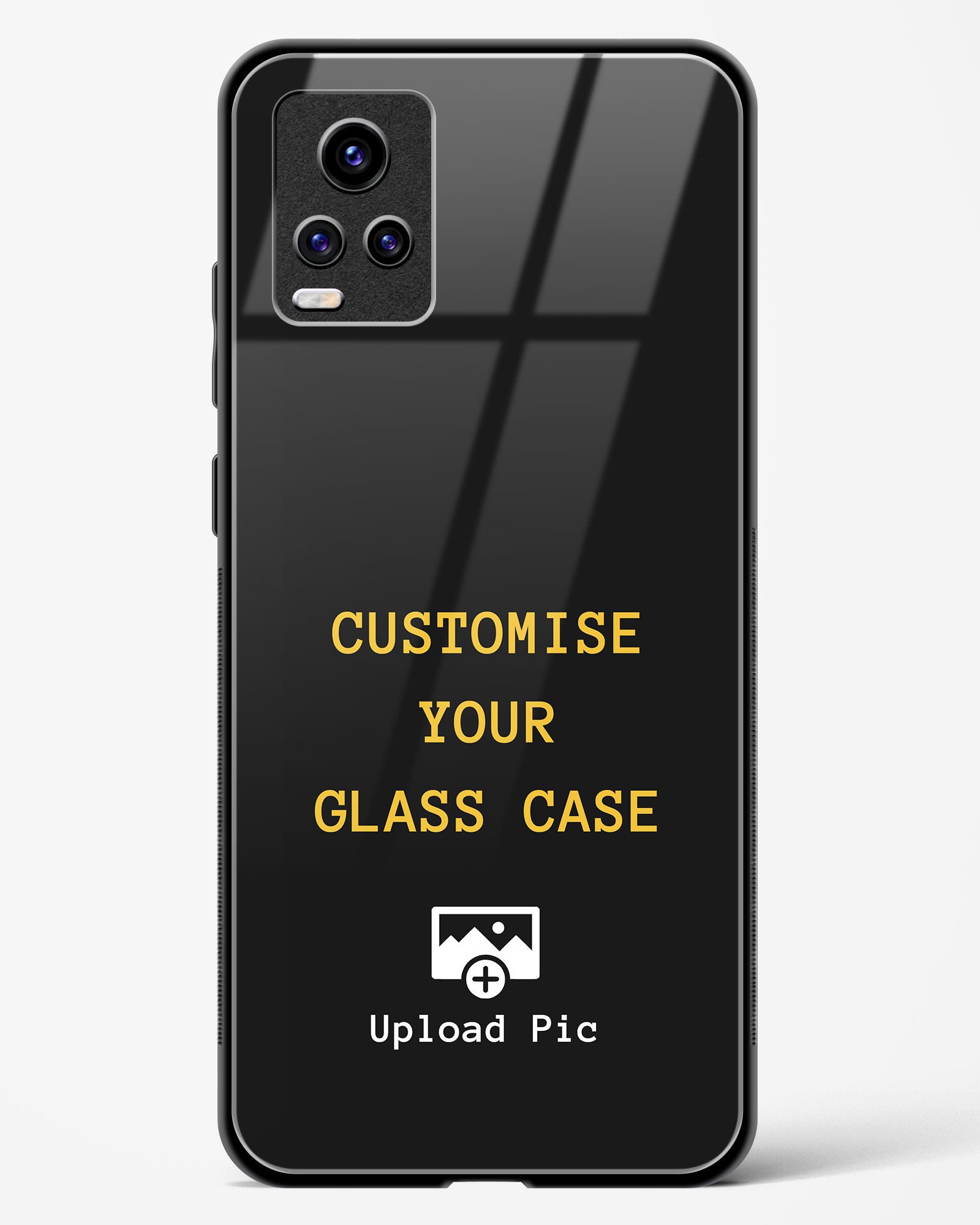 Customizable - Vivo V20 Glass Gripper Case