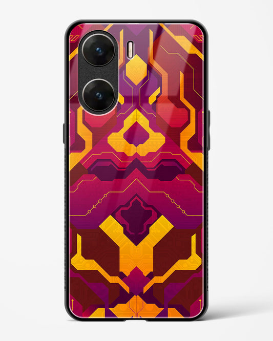 Pink Fusion - Vivo V29e Glass Gripper Case