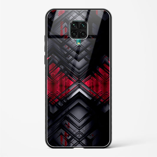 Red Eclipse - POCO M2 Pro Glass Gripper Case