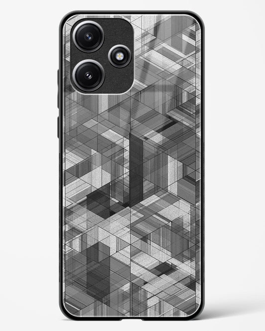 Black Diamond Grid - Redmi 12 5G Glass Gripper Case