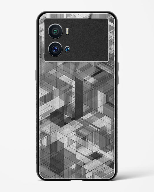 Black Diamond Grid - Vivo iQOO9 Pro 5G Glass Gripper Case