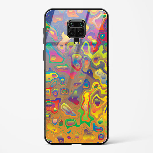 Contour Map - Redmi Note 9 Pro Glass Gripper Case