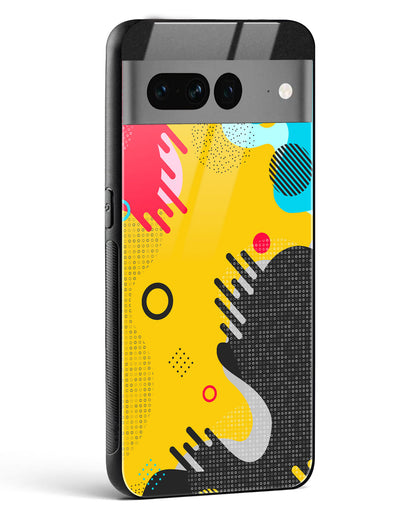 Boho Abstract - Google Pixel 7 Pro Glass Gripper Case