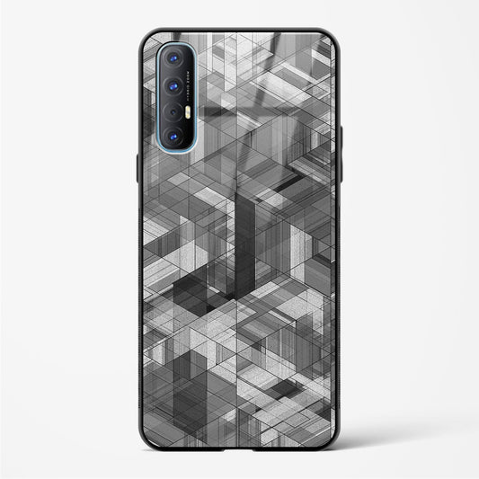 Black Diamond Grid - Oppo Reno 3 Pro Glass Gripper Case