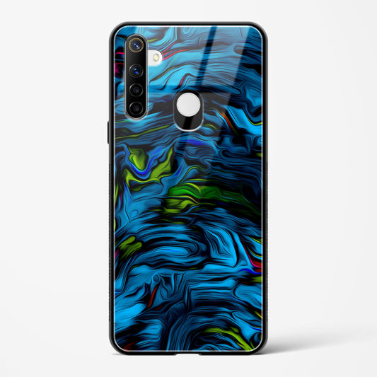 Aquatic Blue - Realme Narzo 10 Glass Gripper Case