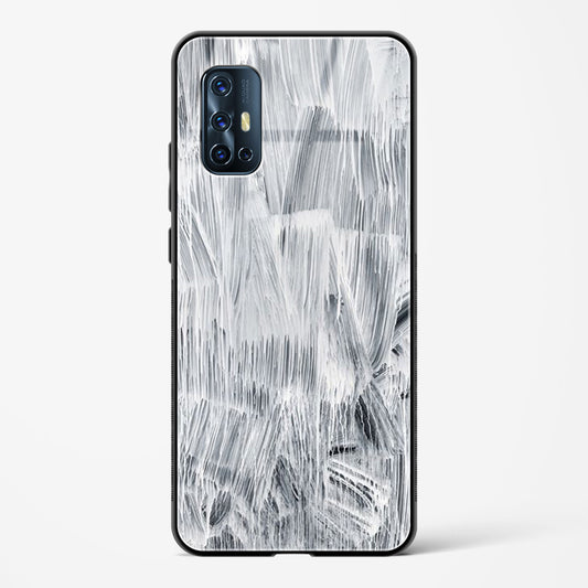 white paint - Vivo V17 Glass Gripper Case