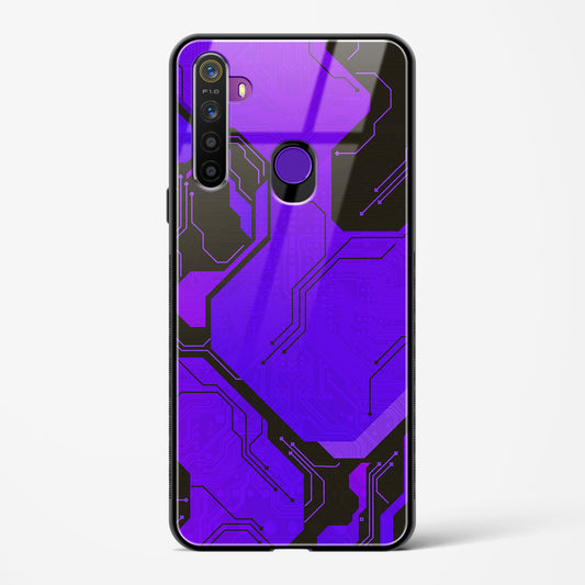 Purple Pulse - Realme 5 Glass Gripper Case