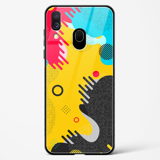 Boho Abstract - Samsung Galaxy A40 Glass Gripper Case