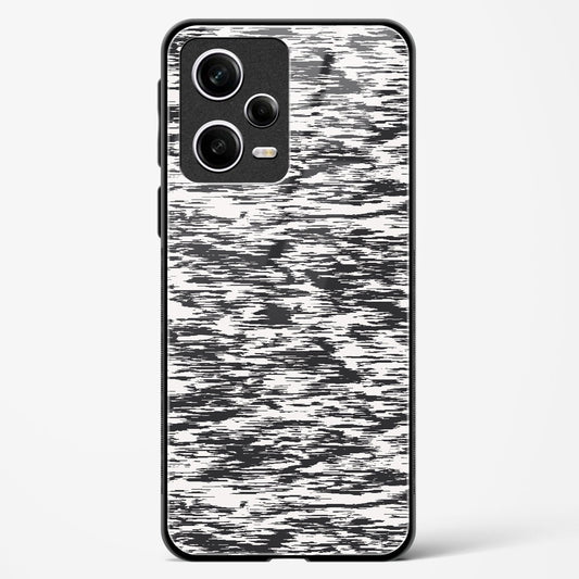 Black and White Glitch - Redmi Note 12 Pro Plus 5G Glass Gripper Case