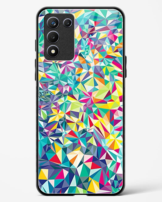 colorful geometric abstract - Realme 9 5G Speed Edition Glass Gripper Case