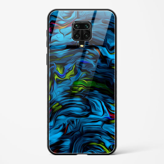 Aquatic Blue - Redmi Note 9 Pro Max Glass Gripper Case