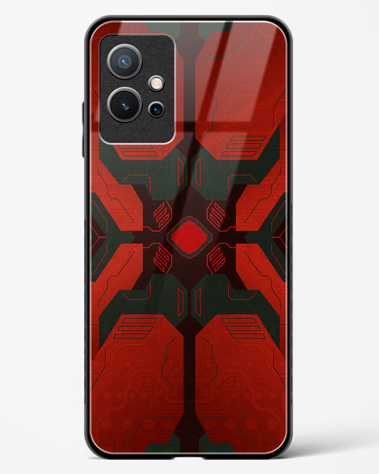 Crimson Chaos - Vivo iQOO Z6 5G Glass Gripper Case