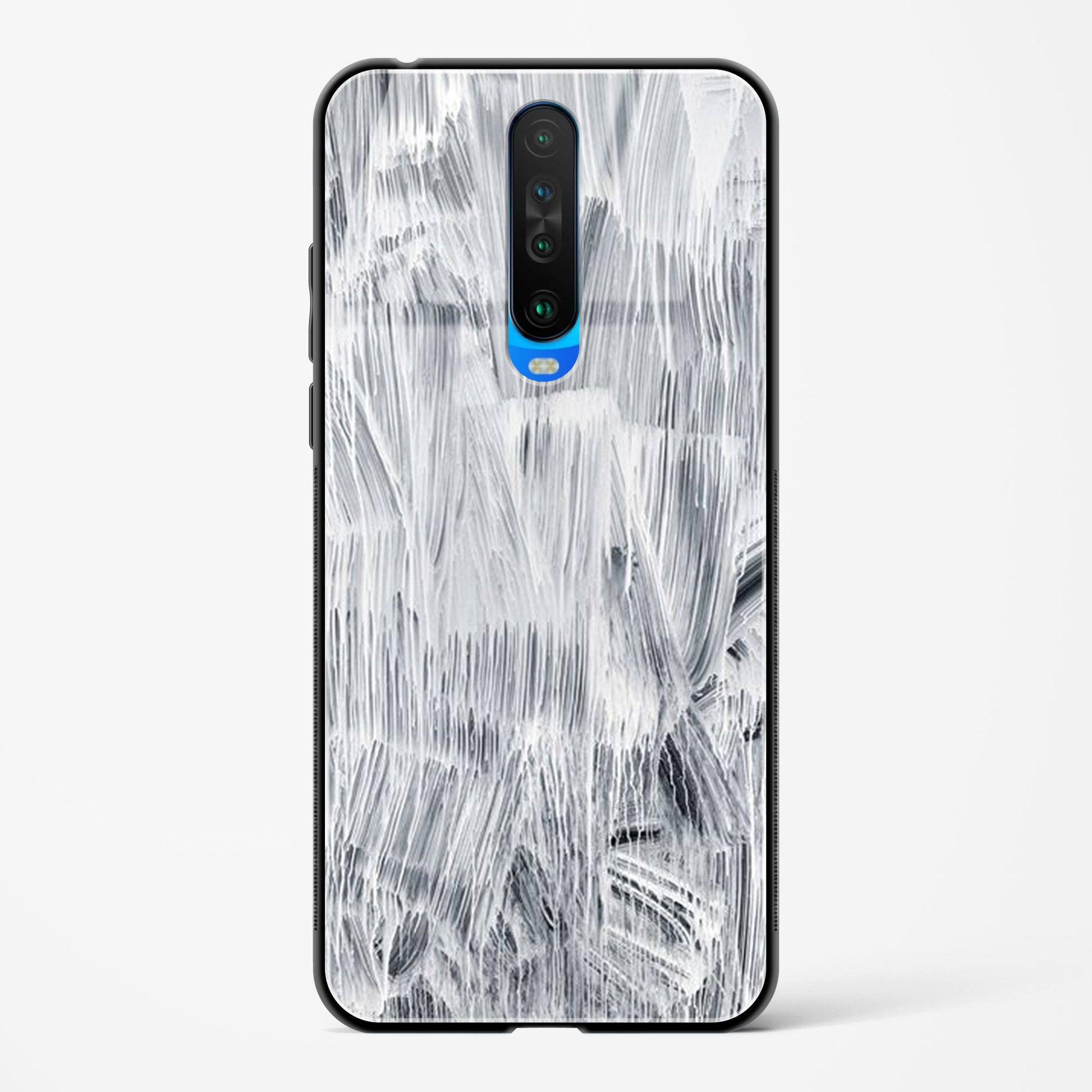 white paint - POCO X2 Glass Gripper Case