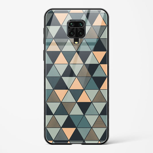 Triangle Mosaic - Redmi Note 9 Pro Max Glass Gripper Case