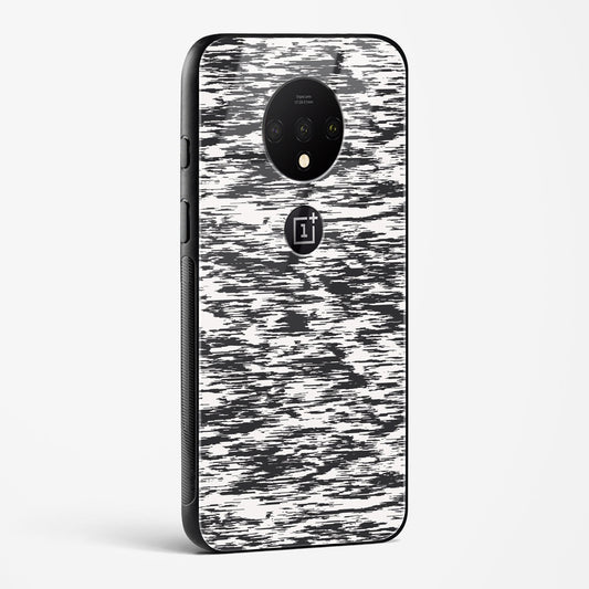 Black and White Glitch OnePlus OnePlus 7T Glass Gripper Case