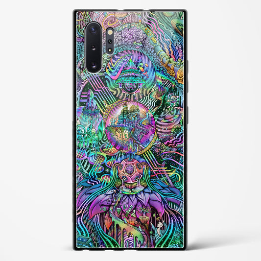 Trippy Galaxy  - Samsung Galaxy Note 10 Plus Glass Gripper Case