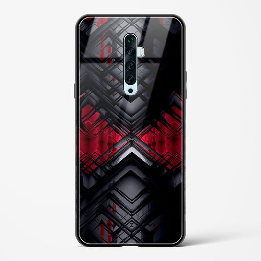 Red Eclipse - Oppo Reno 2F Glass Gripper Case