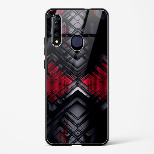 Red Eclipse - Vivo Z1 Pro Glass Gripper Case